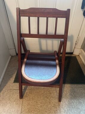 VTG 1940s-1950s Children’s Wooden Folding Accent Chair